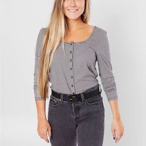 Billabong Right Now Striped Top S